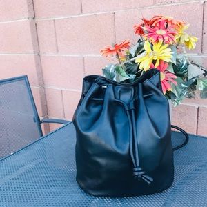 Treasure & Bond Delaney Drawstring LeatherBackpack